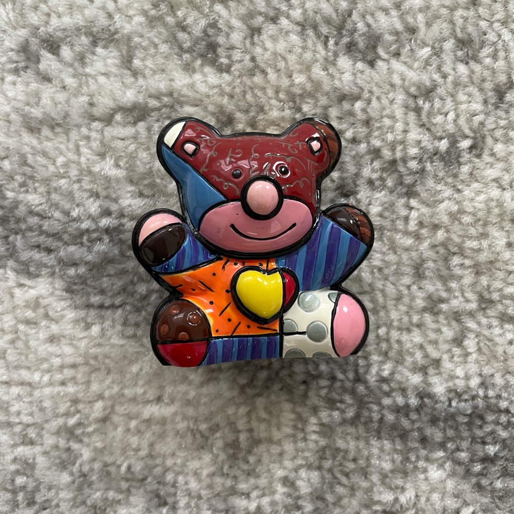 Romero Britto Love Bear Mini Figurine